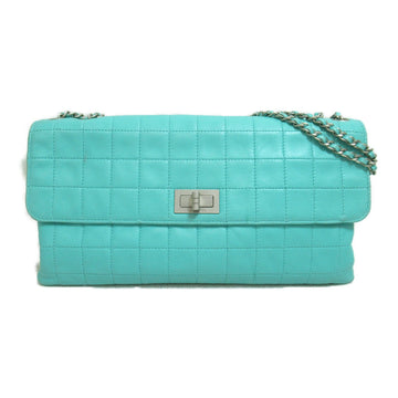 CHANEL Chocolate bar ChainShoulder Bag Blue TIFFANY & Co. Blue Lambskin [sheep leather]