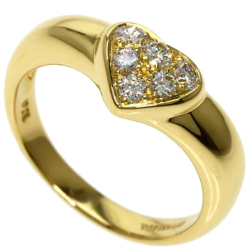 TIFFANY Friendship Diamond Ring K18 Yellow Gold Ladies &Co.