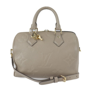 LOUIS VUITTON Speedy Bandouliere 25 Handbag M59273 Monogram Implant Tourtrail Beige Gold Hardware 2WAY Shoulder Bag