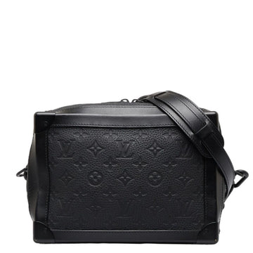 LOUIS VUITTON Taurillon Monogram Soft Trunk Shoulder Bag M55700 Noir Black Leather Ladies