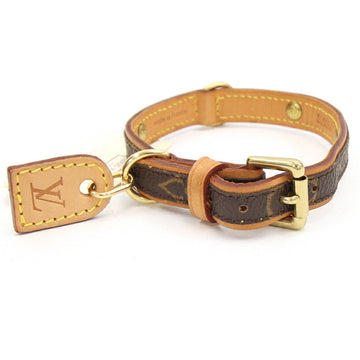 LOUIS VUITTON Dog Collar Monogram Collier Baxter PM M58072 Small Studs