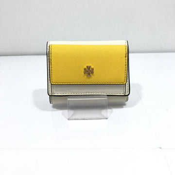 TORY BURCHTORYBURCH  Emerson Trifold Wallet Mini Yellow White 10005657