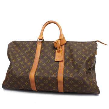 LOUIS VUITTONAuth  Monogram Keepol 50 M41426 Men,Women,Unisex Boston Bag