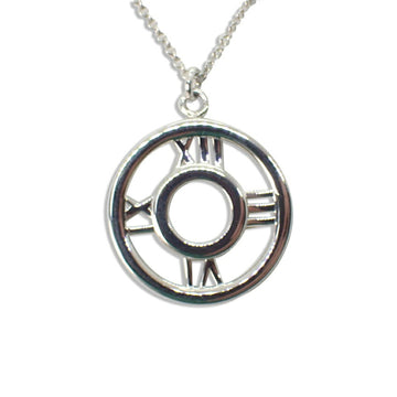 TIFFANY/ 925 open atlas circle pendant/necklace