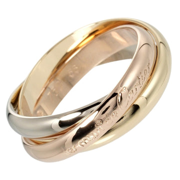 CARTIER Trinity No. 17 Ring 9.42g K18 Gold YG PG WG