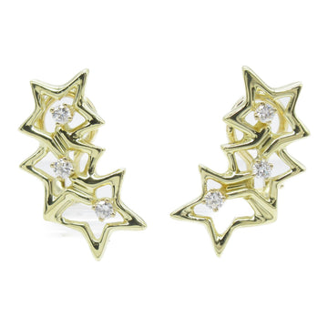 TIFFANY&CO Triple Star Diamond Earring Earring Clear K18 [Yellow Gold] Clear