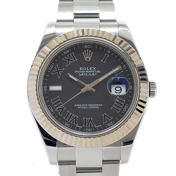 Rolex Datejust 2 116334 Watch Gray Roman Dial Random Men's