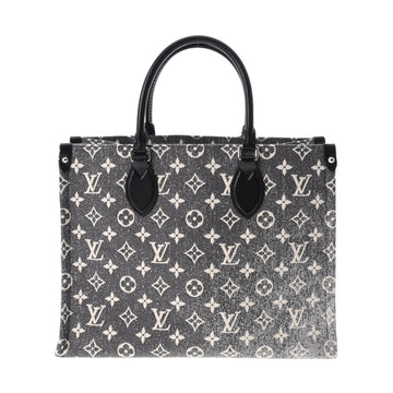 LOUIS VUITTON Monogram Jacquard On The Go MM Blue M46448 Women's Tote Bag