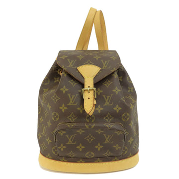 LOUIS VUITTON M51136 Montsouris Middle Monogram Backpack/Daypack Canvas Women's