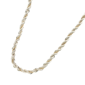 TIFFANY&Co. Twist Chain Necklace 60cm SV Silver 925 K18 YG Yellow Gold 750