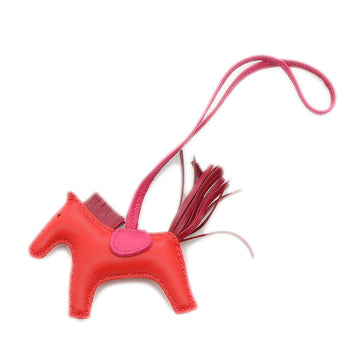 HERMES Rodeo PM Bag Charm Rouge Indian/Ruby/Rose Mexico Y Engraving