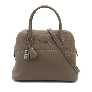 HERMES Bolide31 Gray Etoupe Grey Taurillon Clemence Calfskin [cowhide]