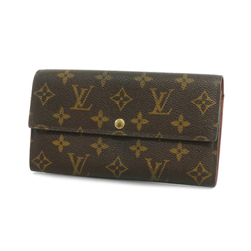 LOUIS VUITTONAuth  Monogram Porto Mone Credit M61725 Unisex Long Wallet