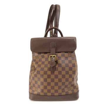 LOUIS VUITTON N51132 Soho Damier Ebene Backpack Daypack Canvas Women's