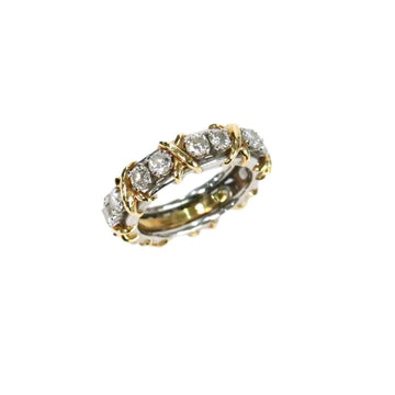TIFFANY Platinum 950,Yellow Gold [18K] Diamond Ring Silver,Yellow Gold