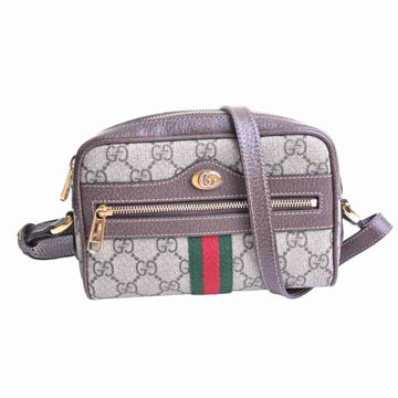 Gucci Ophidia GG Supreme Sherry Shoulder Bag Brown PVC