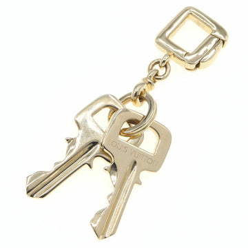 LOUIS VUITTON Pendant Top Double Key YG Yellow Gold Charm Necklace Choker Women's Men's