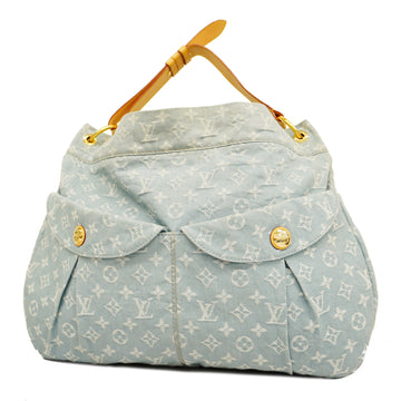 LOUIS VUITTONAuth  Monogram Denim DailyGM Blue Clair M40492 Women's Shoulder Bag