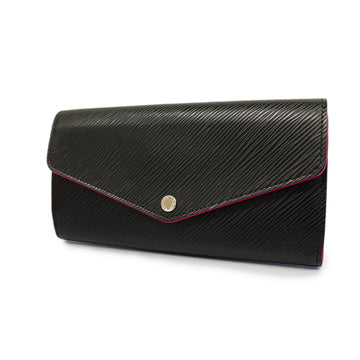 LOUIS VUITTONAuth  Epi Portofeuil Sara N64322 Women's Long Wallet Hot Pink,Noir