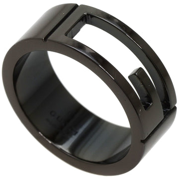 GUCCI G Black Ruthenium #18 Ring Silver Ladies