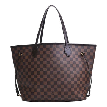 LOUIS VUITTON Damier Neverfull MM Tote Bag N51105 Brown Women's