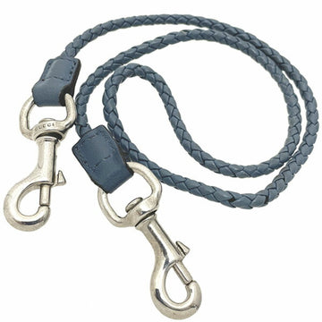 GUCCI chain leather blue  key holder ring hook