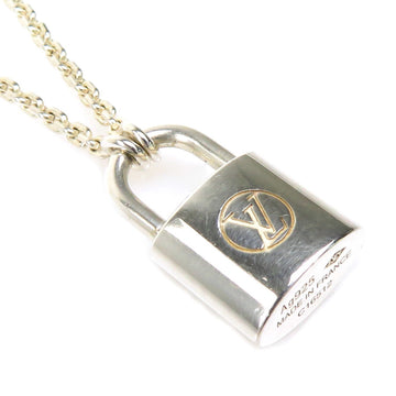 LOUIS VUITTON Necklace Pandantiff Silver Lockit 925 Unisex Q93559