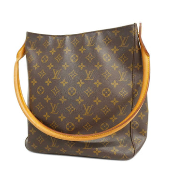 LOUIS VUITTON Shoulder Bag Monogram Looping GM M51145 Brown Ladies