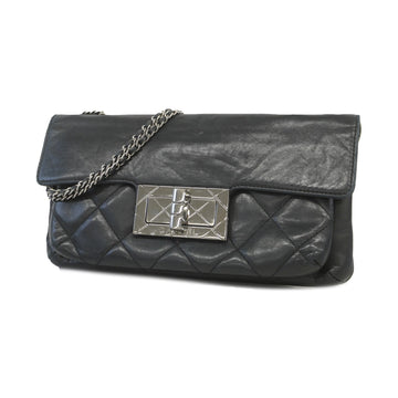 Chanel shoulder bag 2.55 W chain lambskin black