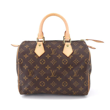 LOUIS VUITTON Monogram Speedy 25 Hand Bag Brown M41528 Gold Hardware