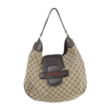 GUCCI Tote Bag 296851 GG Canvas Leather Beige Brown Shoulder One Handbag Shopping