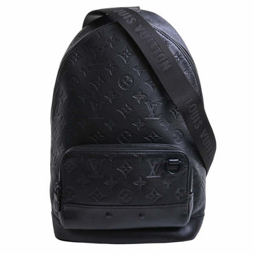 LOUIS VUITTON Monogram Shadow Racer Sling Bag Body M46107 Black Ladies