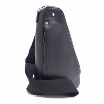 MONTBLANC Body Bag Meisterstück Selection Soft Sling Men's Black Leather MB129696