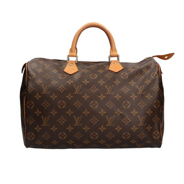 Louis Vuitton Speedy 35 Monogram Handbag Canvas Brown Ladies