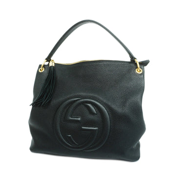 GUCCIAuth  Soho Shoulder Bag 536194 Women's Leather Shoulder Bag Black