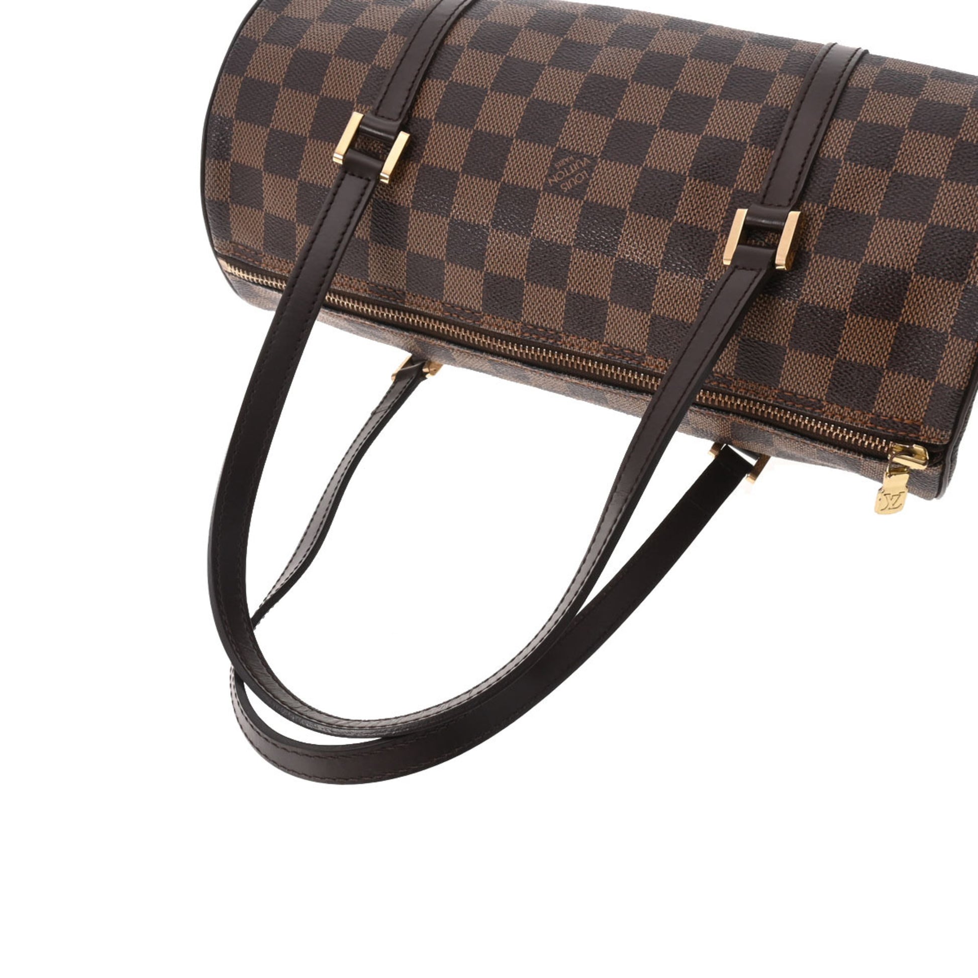 Louis Vuitton Papillon Gm Women's Handbag With Mini Pouch N51303 Damier  Canvas Ebene (brown)