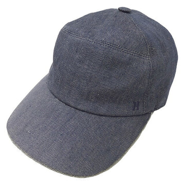 HERMES Cap Baseball Women's Brand Denim Blue Casual