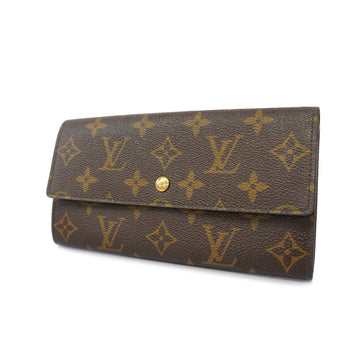 LOUIS VUITTONAuth  Monogram Porto Mone Credit M61725 Unisex Long Wallet