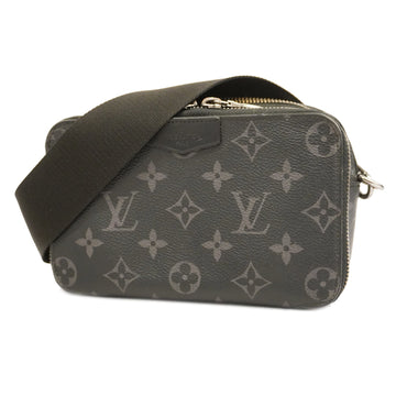 LOUIS VUITTONAuth  Monogram Eclipse Alpha Wearable Wallet M80741 Shoulder Bag