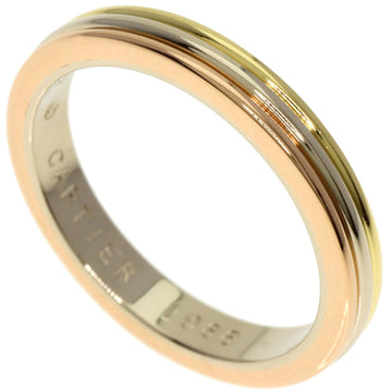 CARTIER Three Color #49 Ring K18 Yellow Gold K18PG K18WG Women's