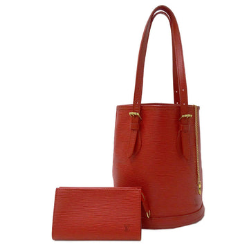 Louis Vuitton Bag Epi Ladies Tote Bucket PM Rouge Red M5899E