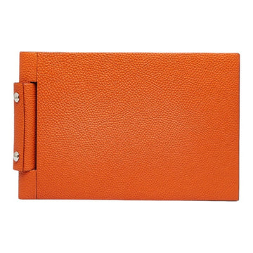 HERMES Odyssey PM Notebook Cover Orange Togo Leather Ladies