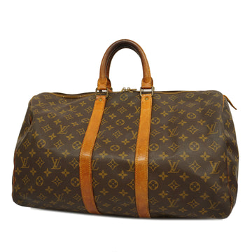 LOUIS VUITTONAuth  Monogram Keepol 45 M41428 Men,Women,Unisex Boston Bag