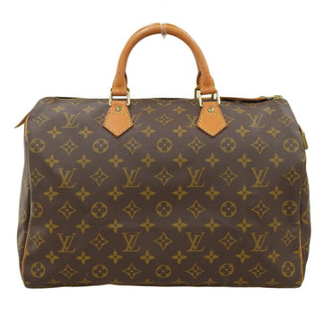 LOUIS VUITTON Monogram Speedy 35 Handbag Boston Bag M41524 Brown Women's