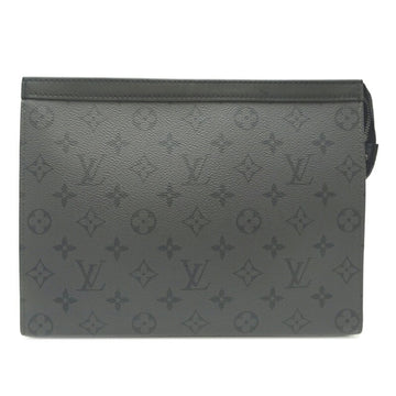 LOUIS VUITTON Pochette Voyage Women's Second Bag M69535 Monogram Eclipse Gray/Black