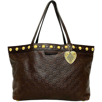 Gucci Ec-14243 Men,Women Leather Bag Brown,Gold