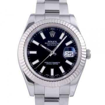 ROLEX Datejust 116334 black dial watch men