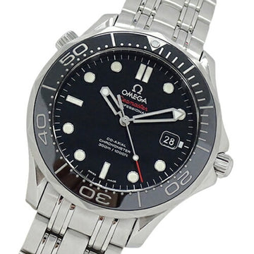 OMEGA Seamaster 212.30.41.20.01.003 Watch Men's 300m Co-Axial Chronometer Date Automatic Winding AT Stainless SS Silver Black Polished