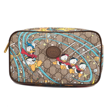 GUCCIAuth  Disney Collaboration 602695 Unisex GG Supreme Sling Bag Beige