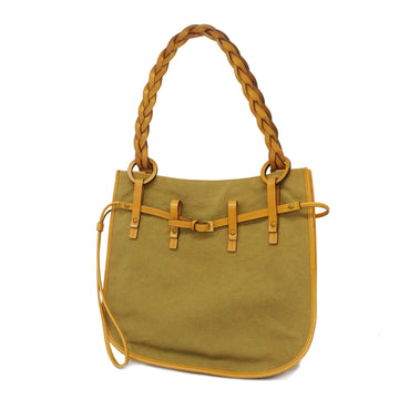 GUCCIAuth  Handbag 110295 Women's Canvas Beige